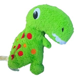 Dan Dee Collector's Choice Green T-Rex Polka Dot Plush Small Dinosaur Green